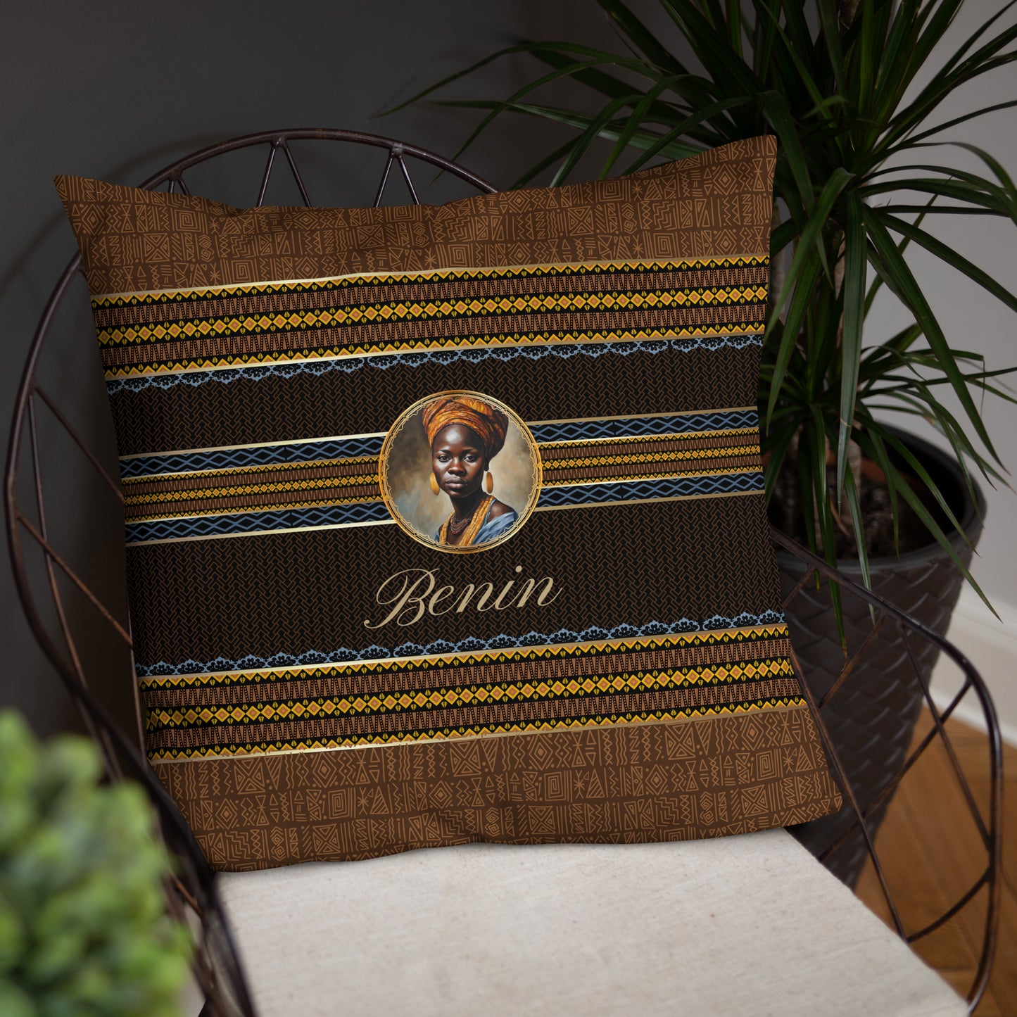 Benin Travel Gift | Benin Vacation Gift | Benin Travel Souvenir | Benin Vacation Memento | Benin Home Décor | Keepsake Souvenir Gift | Travel Vacation Gift | World Travel Gift Pillow