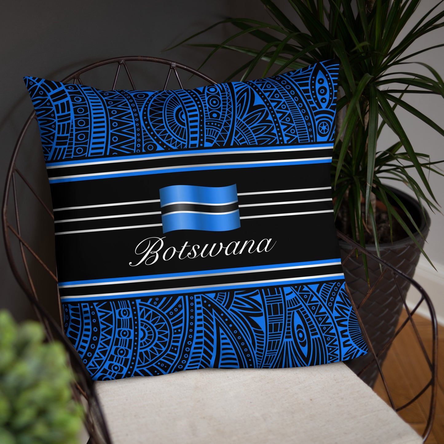 Botswana Travel Gift | Botswana Vacation Gift | Botswana Travel Souvenir | Botswana Vacation Memento | Botswana Home Décor | Keepsake Souvenir Gift | Travel Vacation Gift | World Travel Gift Pillow