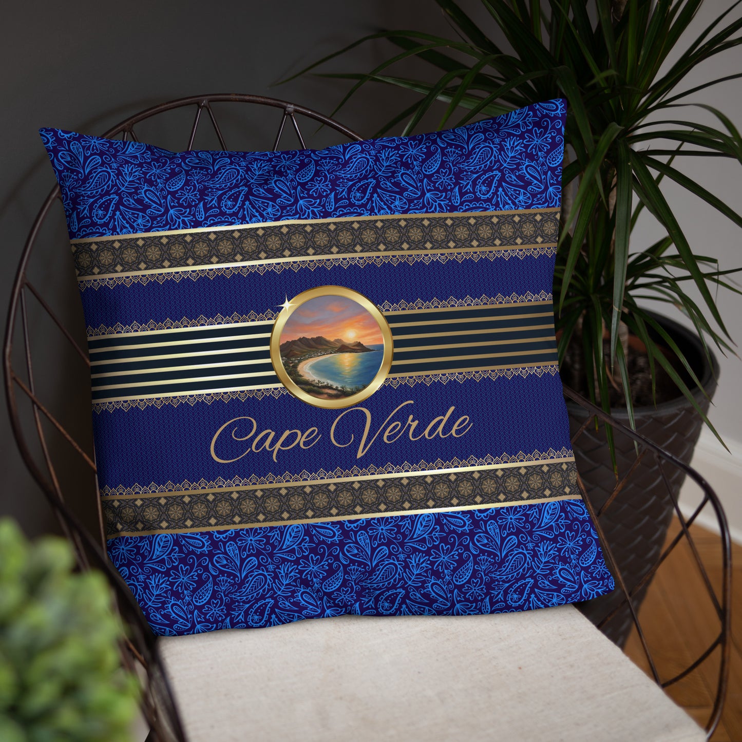 Cape Verde Travel Gift | Cape Verde Vacation Gift | Cape Verde Travel Souvenir | Cape Verde Vacation Memento | Cape Verde Home Décor | Keepsake Souvenir Gift | Travel Vacation Gift | World Travel Gift Pillow