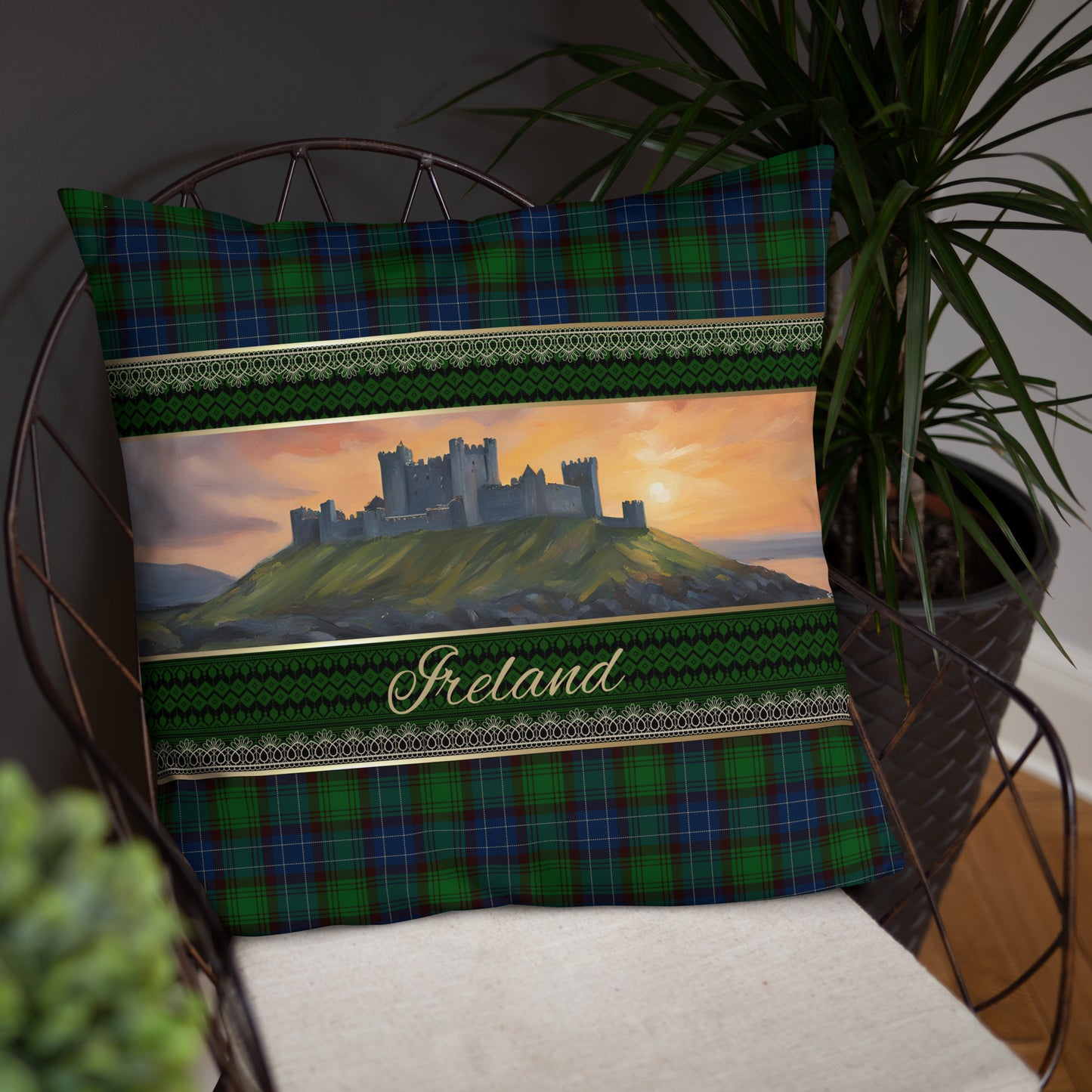 Ireland Travel Gift #2 | Ireland Vacation Gift | Ireland Travel Souvenir | Ireland Vacation Memento | Ireland Home Décor | Keepsake Souvenir Gift | Travel Vacation Gift | World Travel Gift Pillow