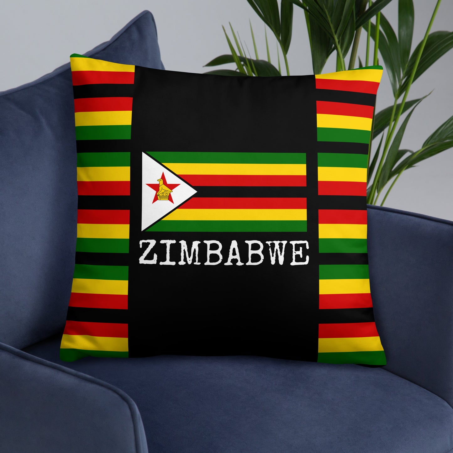 Zimbabwe Travel Gift | Zimbabwe Vacation Gift | Zimbabwe Travel Souvenir | Zimbabwe Vacation Memento | Zimbabwe Home Décor | Keepsake Souvenir Gift | Travel Vacation Gift | World Travel Gift Pillow