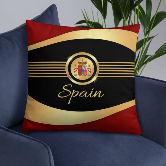 Spain Travel Gift | Spain Vacation Gift | Spain Travel Souvenir | Spain Vacation Memento | Spain Home Décor | Keepsake Souvenir Gift | Travel Vacation Gift | World Travel Gift Pillow