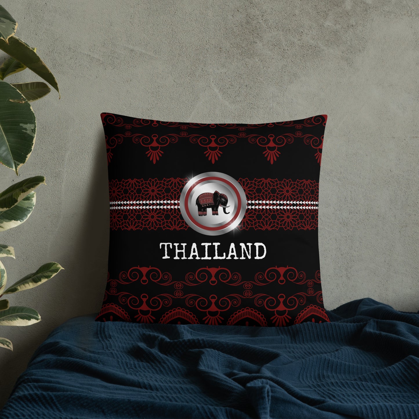 Thailand Travel Gift | Thailand Vacation Gift | Thailand Travel Souvenir | Thailand Vacation Memento | Thailand Home Décor | Keepsake Souvenir Gift | Travel Vacation Gift | World Travel Gift Pillow