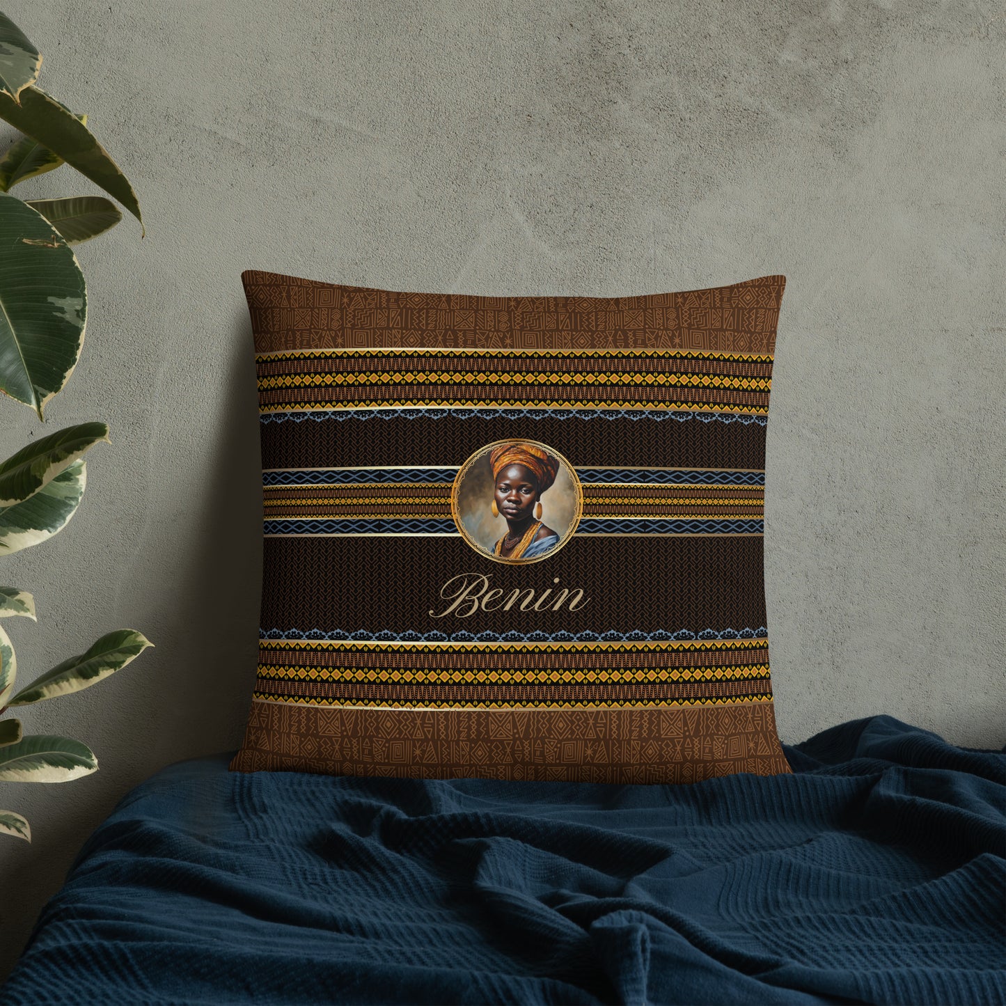 Benin Travel Gift | Benin Vacation Gift | Benin Travel Souvenir | Benin Vacation Memento | Benin Home Décor | Keepsake Souvenir Gift | Travel Vacation Gift | World Travel Gift Pillow