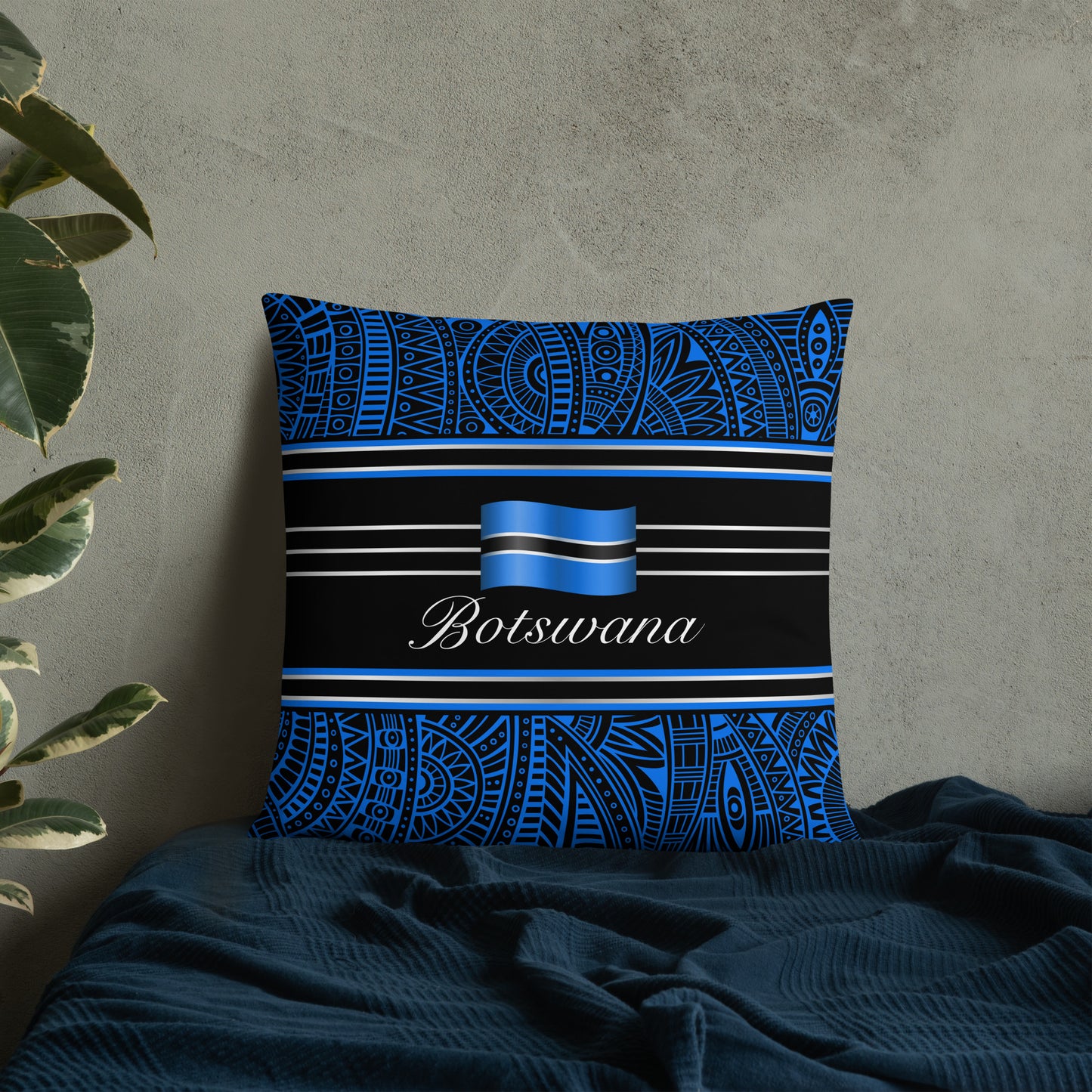 Botswana Travel Gift | Botswana Vacation Gift | Botswana Travel Souvenir | Botswana Vacation Memento | Botswana Home Décor | Keepsake Souvenir Gift | Travel Vacation Gift | World Travel Gift Pillow