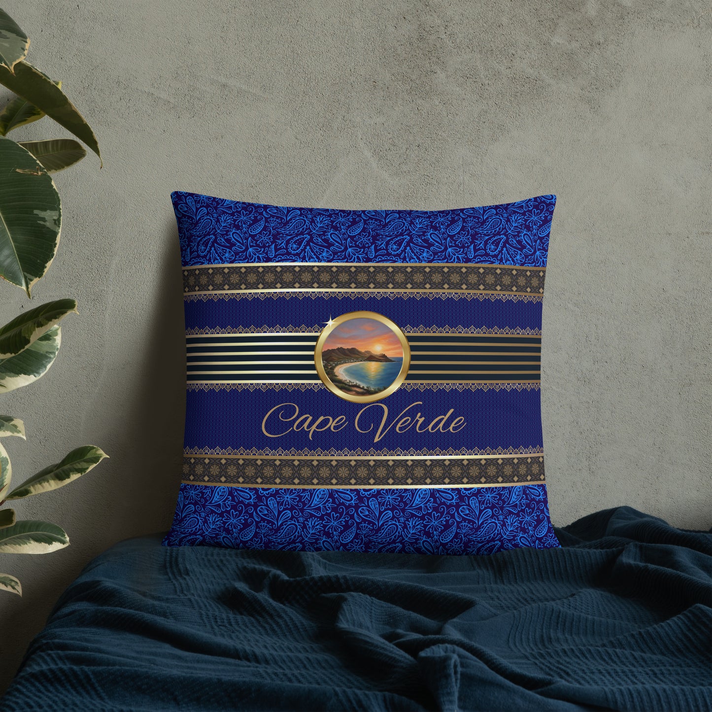 Cape Verde Travel Gift | Cape Verde Vacation Gift | Cape Verde Travel Souvenir | Cape Verde Vacation Memento | Cape Verde Home Décor | Keepsake Souvenir Gift | Travel Vacation Gift | World Travel Gift Pillow