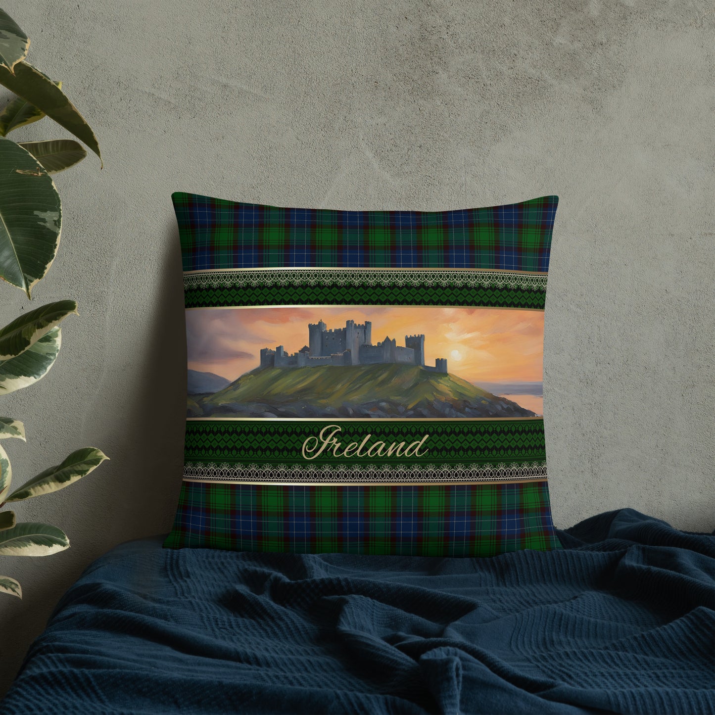 Ireland Travel Gift #2 | Ireland Vacation Gift | Ireland Travel Souvenir | Ireland Vacation Memento | Ireland Home Décor | Keepsake Souvenir Gift | Travel Vacation Gift | World Travel Gift Pillow