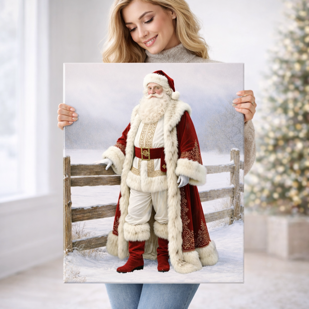 Canvas: Noble Saint Nicholas | Santa Claus | Christmas Art | Fine Canvas Art